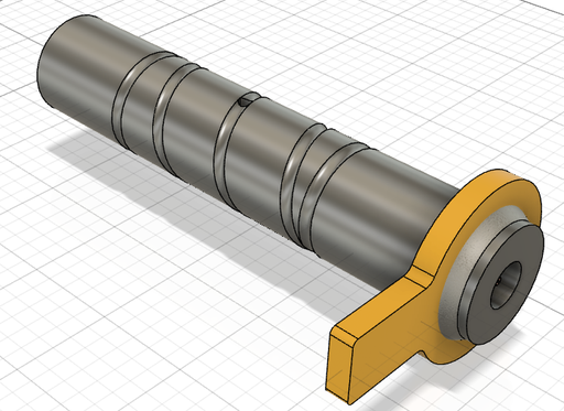 Pasador ranurado con grasera de 2_1/2" X 11_1/2" para Ripper